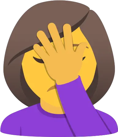  Emoji Pretend Copypaste Woman Wprock Facepalm Png Clap Emoji Png