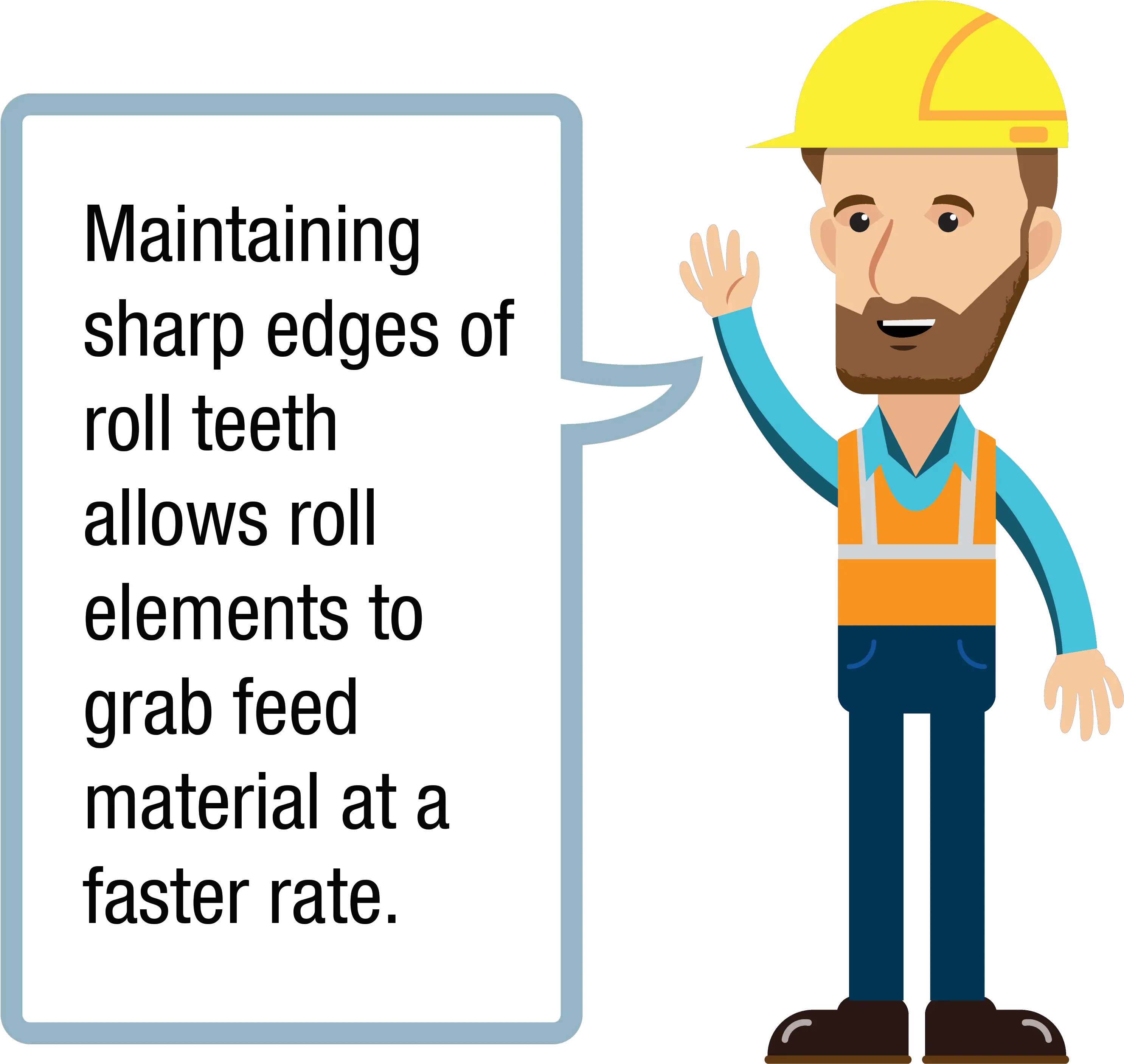  Reducing Roll Crushersizer Downtime With Weld On Teeth Cartoon Png Teeth Png