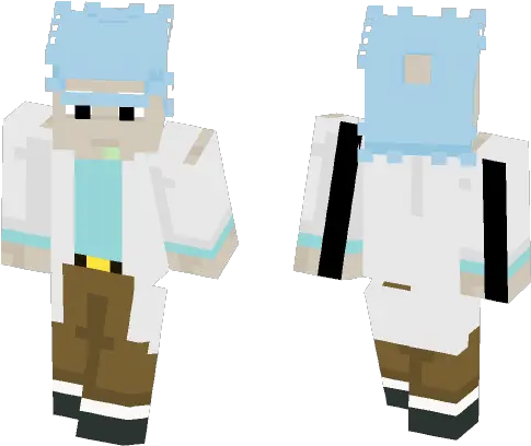  Download Rick Sanchez Rick And Morty Minecraft Skin For Creeper Boy Minecraft Skin Png Rick Sanchez Png