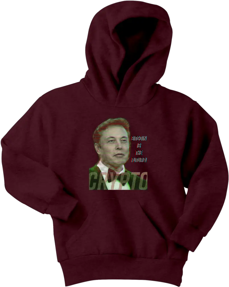  Elon Musk Bitcoin Is The Future Youth Hoodie Shirt Full Hooded Png Elon Musk Png