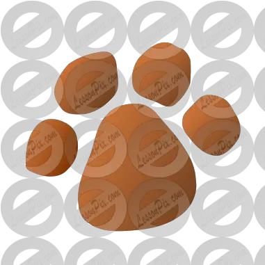  Paw Print Stencil For Classroom Therapy Use Great Paw Clock Png Paw Print Logo