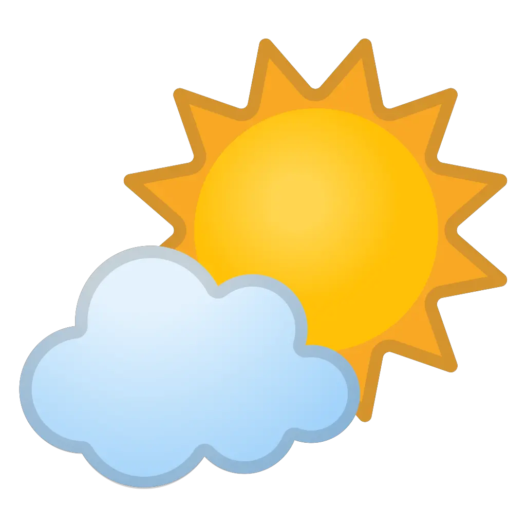  Sol Detrás De Una Nube Pequeña Emoji Sun And Cloud Png Nube Png