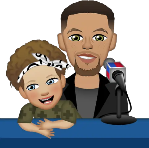  Riley Curry Rules Stephenu0027s Emoji App Thepostgamecom Stephen Curry Face Drawing Png Family Emoji Png