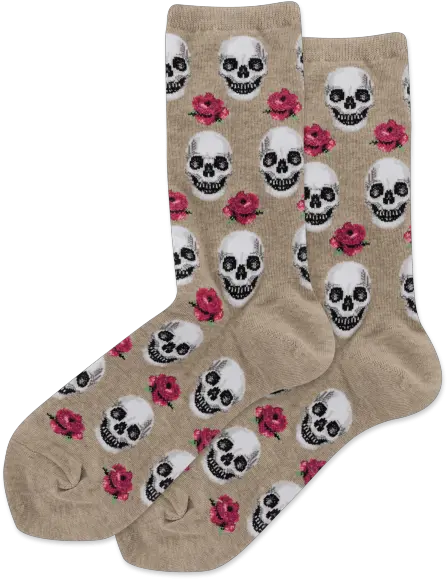  Hotsox Womenu0027s Skull And Roses Socks Soft Png Walking Cradles Icon