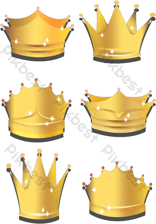  Realistic Golden Crown Icon Free Png Solid Tiara Transparent