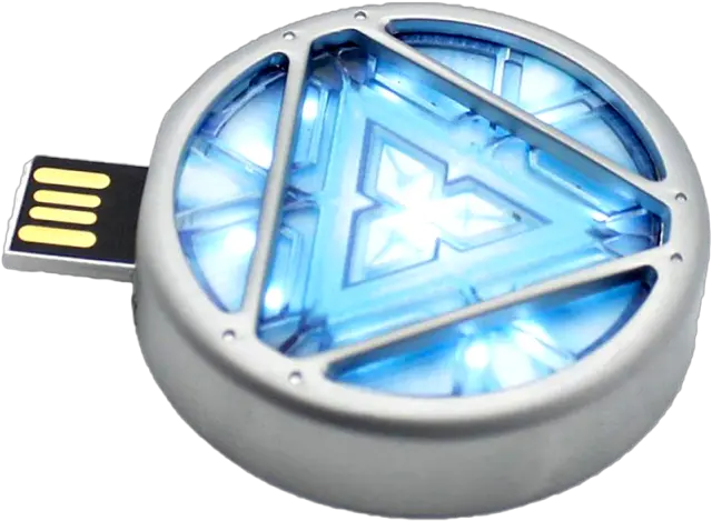  Arc Reactor Light Up Flash Drive Usb Arc Usb Flash Drive 8gb Png Arc Reactor Png