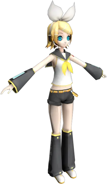  Project Diva Extend Kagamine Rin Model Png Rin Kagamine Icon