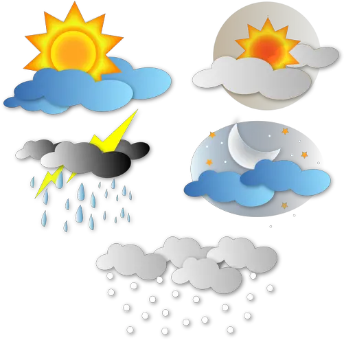  Simple Weather Icons Public Domain Vectors Meteorology Png Weather Icon Pack