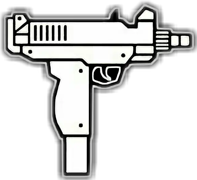  Gun Clipart Uzi Transparent Sticker Uzi Png Uzi Png