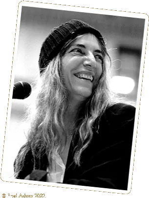  A Patti Smith Website Archives Toque Png Punk Rock Icon Smith