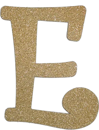  Gold Glitter Letter E Full Size Png Download Seekpng Number Gold Glitter Png