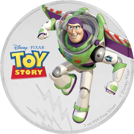  Silver Numis Pixar Toy Story Buzz Toy Story Round Png Buzz Lightyear Icon