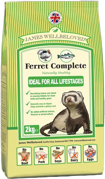  James Wellbeloved Ferret Food 2kg Comida Para James Png Ferret Png