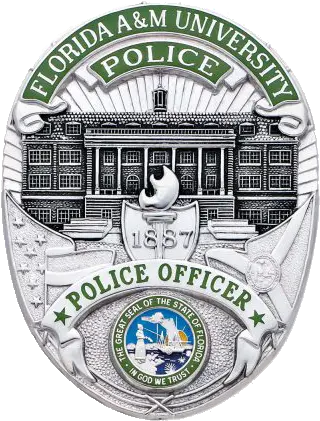  Florida Au0026m University Police Badge Emblem Png Police Badge Transparent