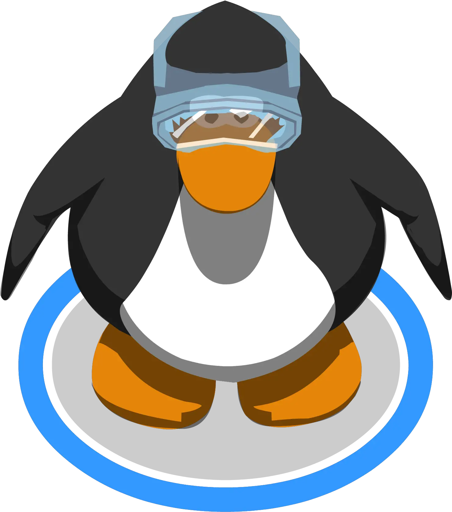  Lab Goggles Ig Club Penguin Penguin Png Clipart Full Old Club Penguin Blue Penguin Ig Png