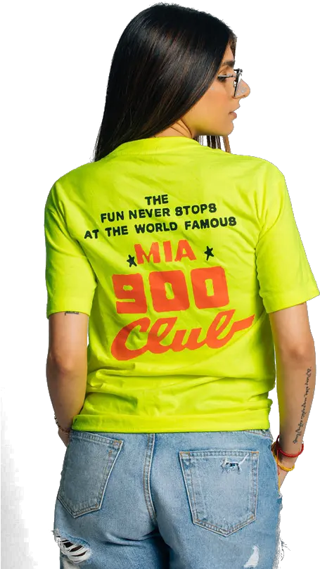  900 Club Tee Girl Png Mia Khalifa Png