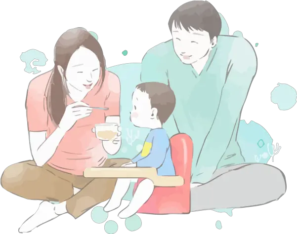  Cartoon Sitting For Happy Family Day Conversation Png People Sitting At Table Png