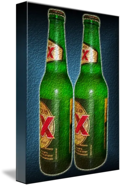  Dos Equis Artwork Good Things Come In Pairs By John Araiza Glass Bottle Png Dos Equis Logo