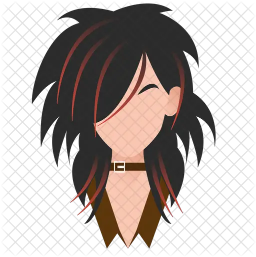  Emo Hairstyle Icon Avatar Hard Rock Png Emo Hair Png