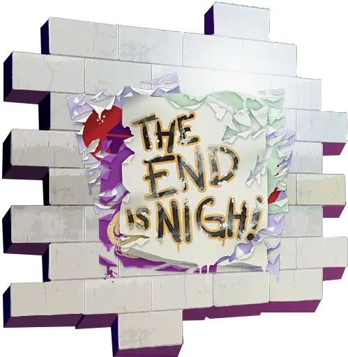  The End End Spray Fortnite Png The End Png