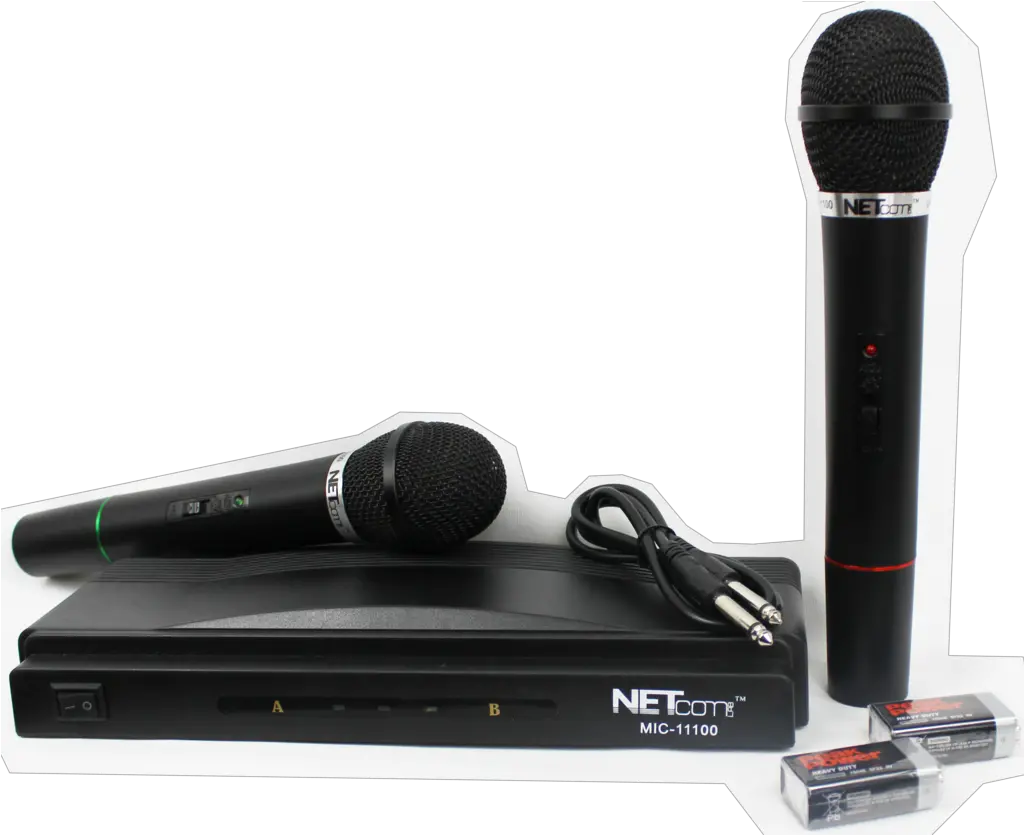  Mic 11100 Vhf Dual Wireless Microphone System U2013 Kobe Trading Inalambricomicrofono Png Microfono Png