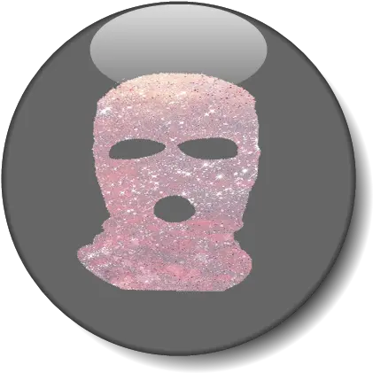  Circle Button Png Circle Button Pink Skimask Grey Ski Mask Transparent