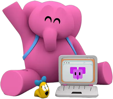  On Computer Png Pocoyo Elly Png Pocoyo Png