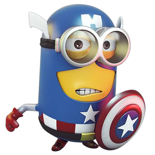  Captainamerica Minion Png Sticker