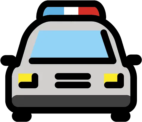  Oncoming Police Car Emoji Clipart Dibujo Coche Creative Commons Png Car Emoji Png