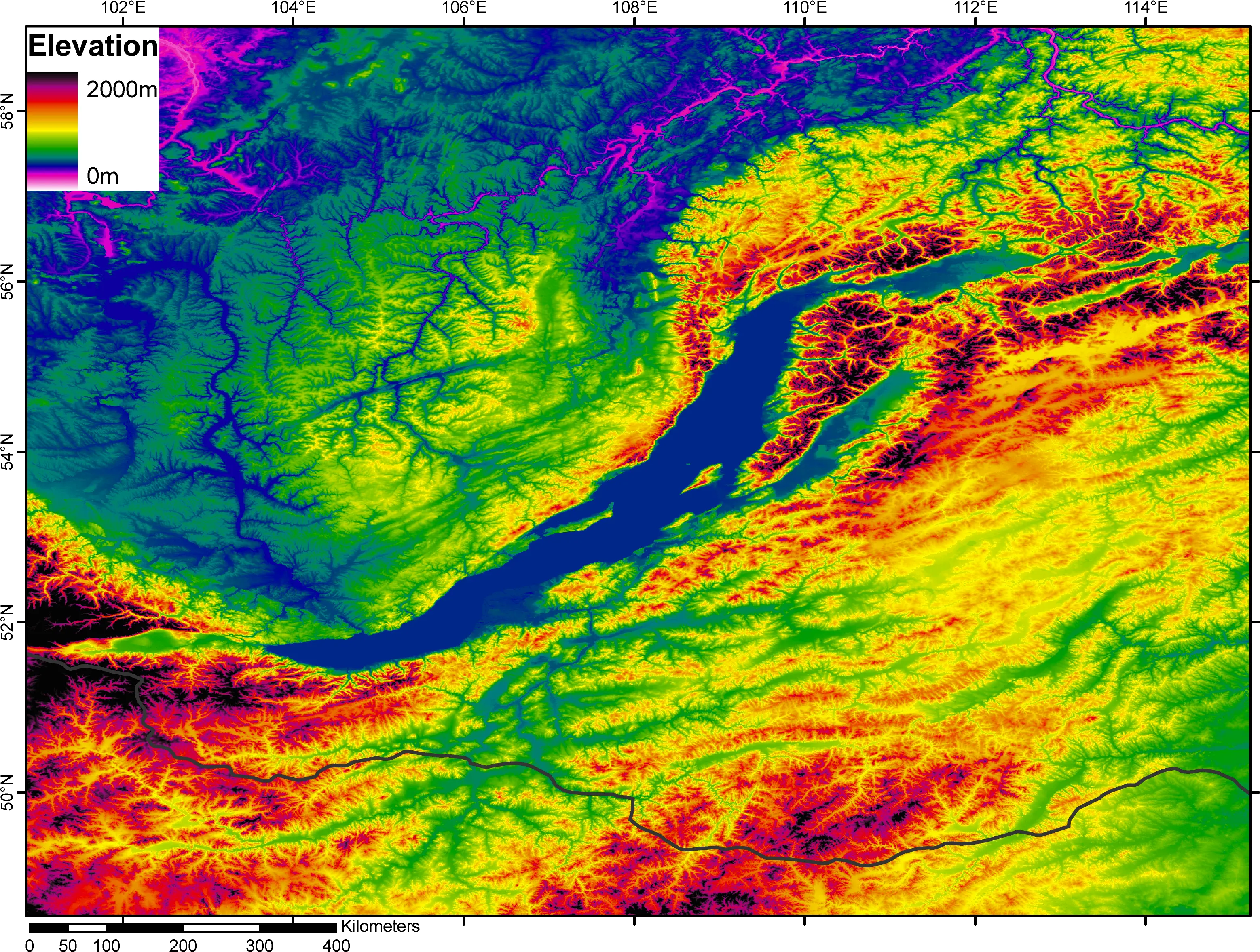  Dem Baikal Lake Nz Fault Line Map Png Lake Png