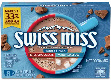  Hot Cocoa Chocolate Mixes Swiss Mix Hot Chocolate Png Hot Chocolate Transparent