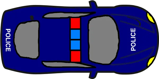  Police Car Png Top View Transparent Police Car Clipart Top View Top Of Car Png