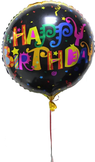  Download Black Happy Birthday Balloon Shopaparty Hb Party Png Black Balloons Png