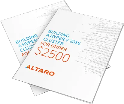  Altaro Ebook Build A Hyper V 2016 Cluster For Less Than 2500 Dot Png Ebook Icon