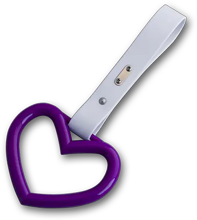  Download Hd Jdm Purple Heart Tsurikawatrain Handle Solid Png Purple Heart Transparent