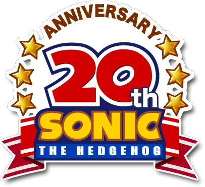  Logo Sonic The Hedgehog 20th Anniversary Png Sonic Hedgehog Logo