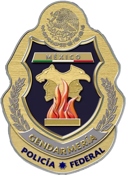  Logo De Gendarmeria Mexico Federal Police Png Mexican Banner Png