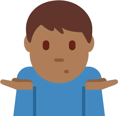  Man Shrugging Emoji With Medium Que Significa Este Emoji Png Shrug Emoji Png