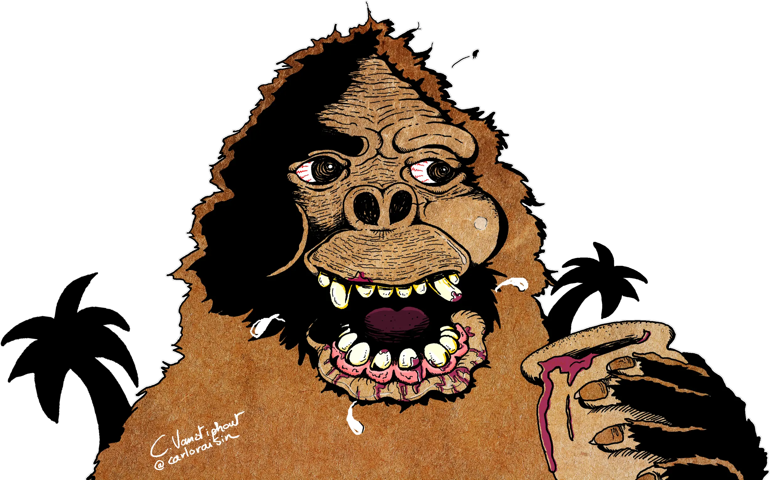  Download Hd King Kong Png Transparent Illustration Kong Png