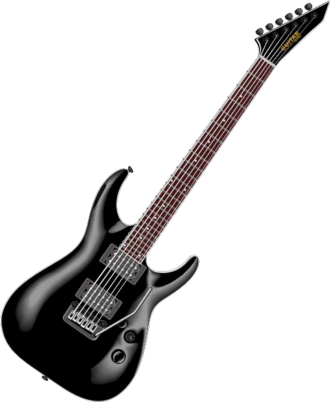  Bass Guitar With Six Strings Vector Guitar Clip Art Png Guitar Vector Png