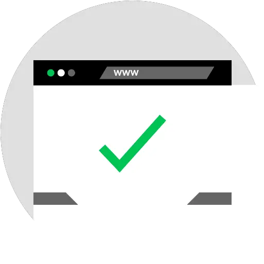  Browser Check Mark Png Icon Screenshot Check Mark Png