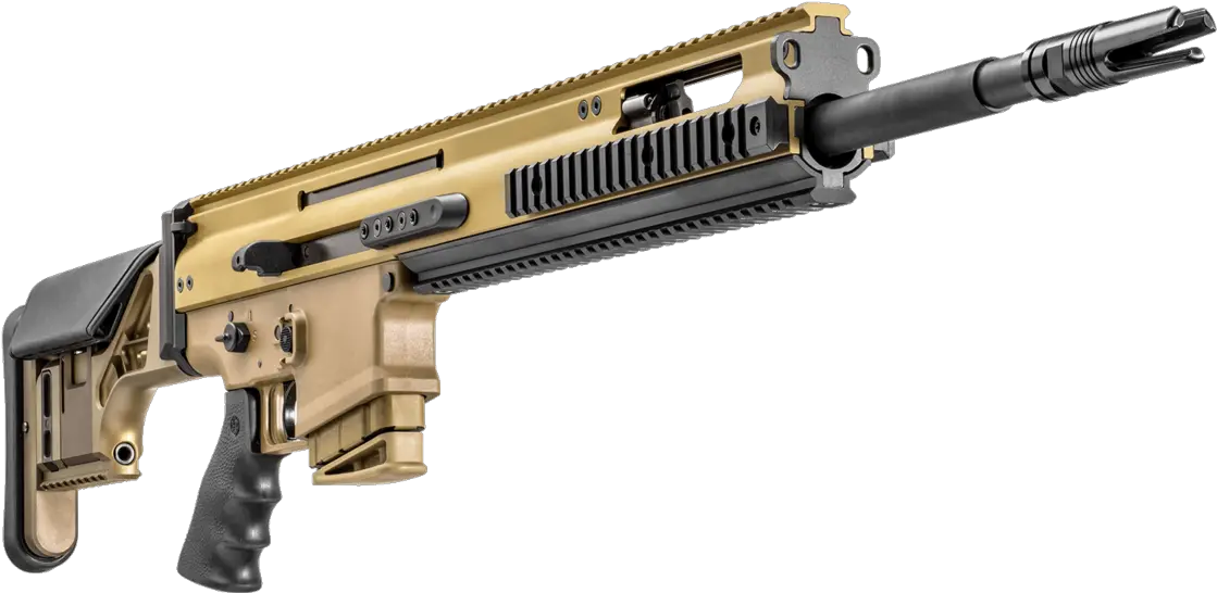  Fn Scar 20s Fde 308 Win Scar 20 S Rifle Png Scar Transparent