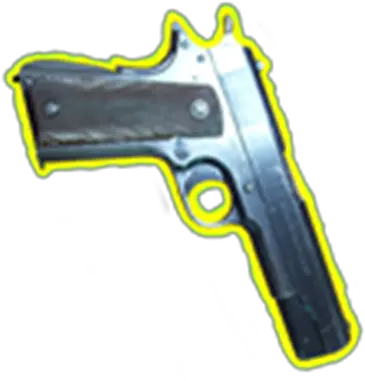  Gun M911 Yellow Outline Transparent Background Roblox Handgun Png Pistol Transparent