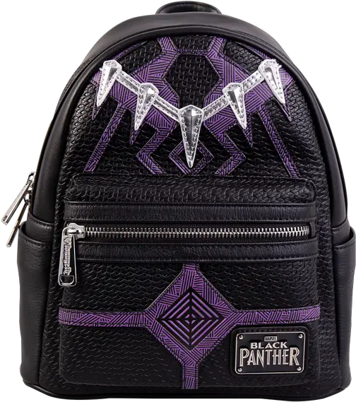  Marvel Black Panther Loungefly Mini Backpack Handbag Png Black Panther Logo Marvel