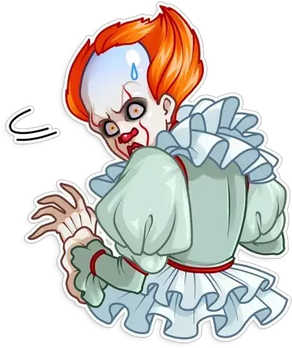  Pennywise Whatsapp Stickers Pennywise Sticker Whatsapp Png Pennywise Transparent