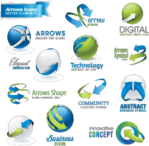  Arrow Icons Logo Template Arrow Icons Logo Template Vector Vector Graphics Png Free Logo Templates