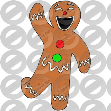  Download Hd Gingerbread Man Clip Art Gingerbread Man Png Gingerbread Man Transparent