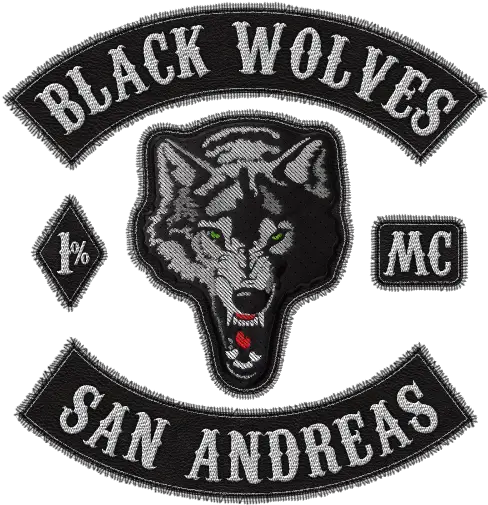  Ps4 Black Wolves Mc Crews Gtaforums Black Wolves Mc Png Black Wolf Png