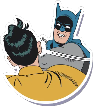  Milos Babic Graphic Designs Batman Slap Robin Png Batman And Robin Png