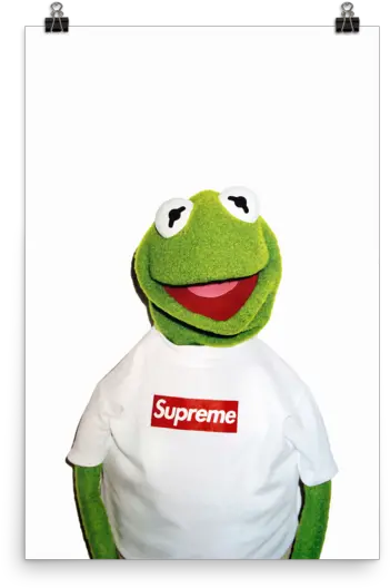  Transparent Supreme Kermit The Frog Supreme Kermit Poster Png Kermit Transparent